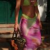 Triangular Multi-Color Three-Piece Bikini