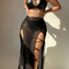Sexy Black Bodysuit Hollowed Out Lace-Up Patent Leather Halter Neck Underwear