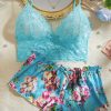 Sexy Lingerie Set See-Through Lace Temptation Bra Shorts Two-Piece Set