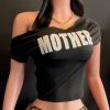 Printed Hollow Out for Women Short-sleeved T-shirt